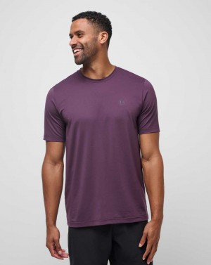 Travis Mathew Scenic Vista Active Tee Plum | RQAVEXL-01