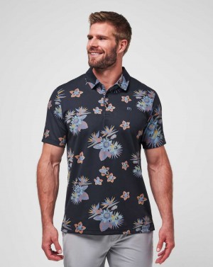 Travis Mathew Secluded Island Polo Black | MQPTOSZ-16