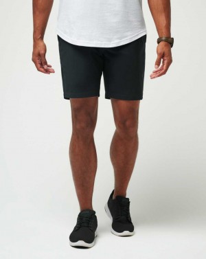 Travis Mathew Tech Chino Short 8in Black | MODTVSI-43