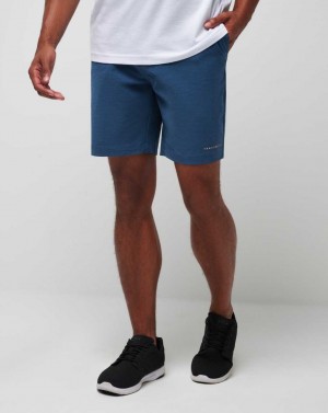 Travis Mathew Tech Chino Short 8in Dark Teal Tiki | XLEISDG-46