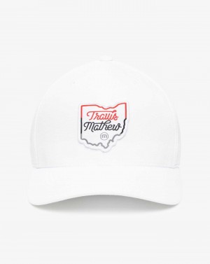 Travis Mathew The Three Cs Hat Snapback Hat White | RGHWUNA-03