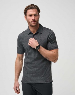 Travis Mathew The Zinna Polo Heather Black | WLRFBHZ-06