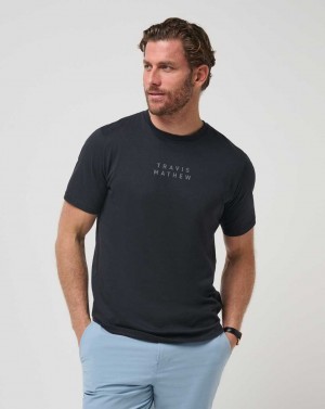 Travis Mathew Tm Scoop Tee Black | BXNUFPG-76