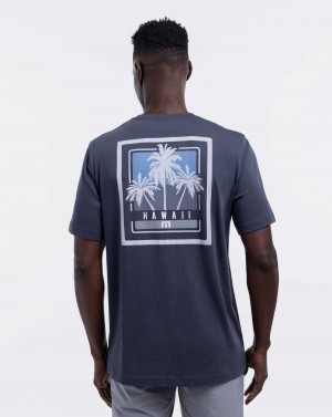 Travis Mathew Turbulence Tee Blue Nights | HGDEOXP-74