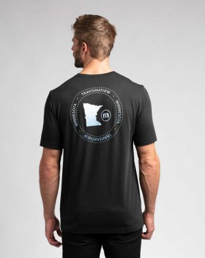 Travis Mathew Uff Da 2.0 Tee Black | XYERABQ-25