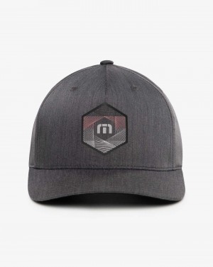 Travis Mathew Urban Heater Snapback Hat Heather Forged Iron | DKOVEAR-46