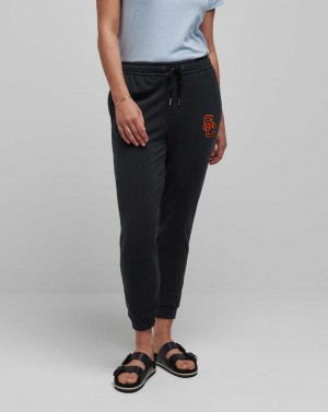 Travis Mathew Usc Cloud Tie Jogger Heather Black | YANUWVD-45