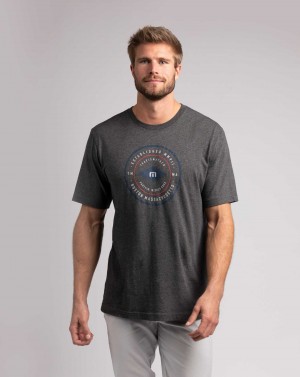 Travis Mathew Wicked Times Tee Heather Grey Pinstri | KPXTJGW-97