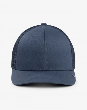 Travis Mathew Widder 2.0 Snapback Hat Dark Blue | QBYKAWT-79