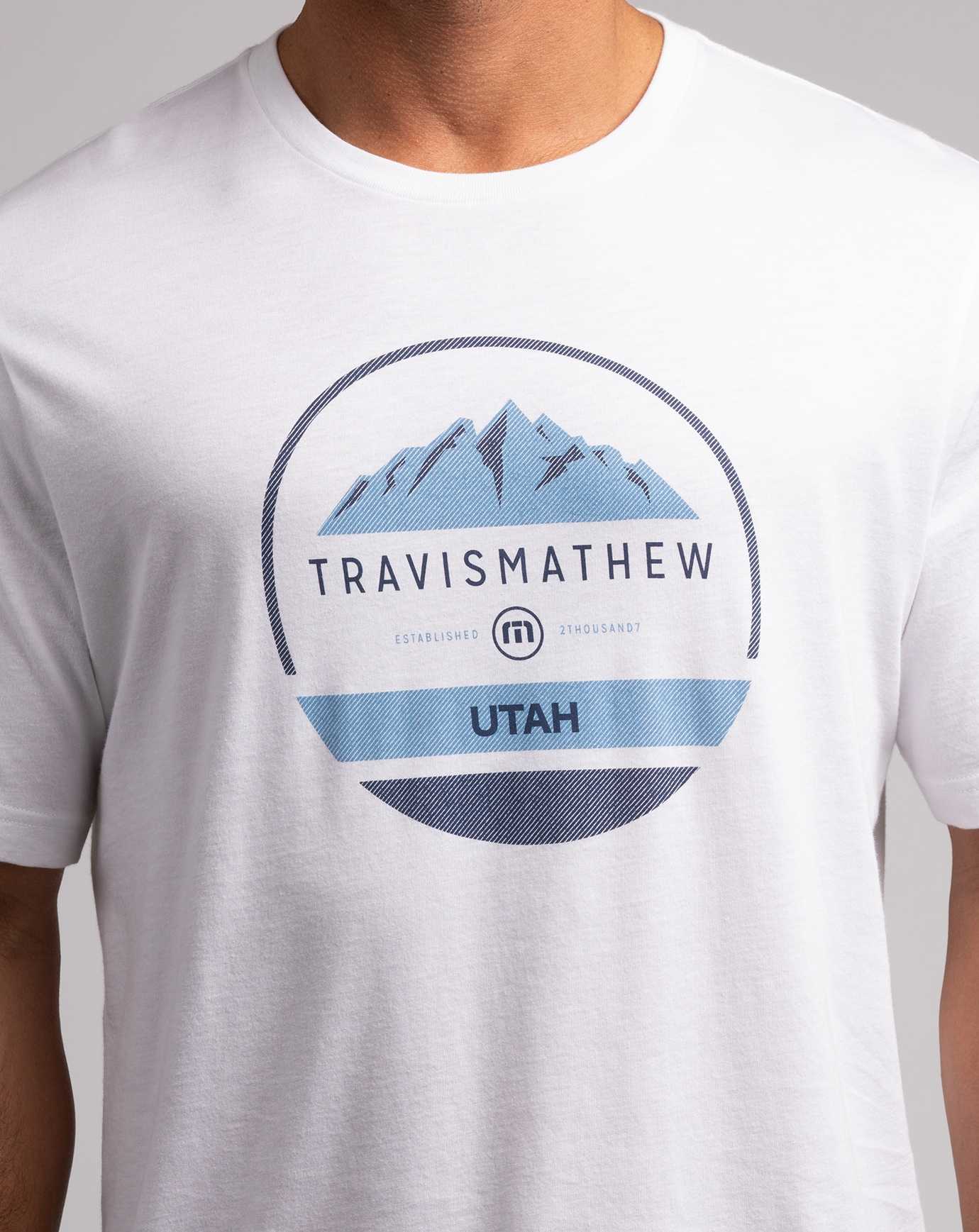 Travis Mathew 2002 Games Tee White | XDWMRUN-73