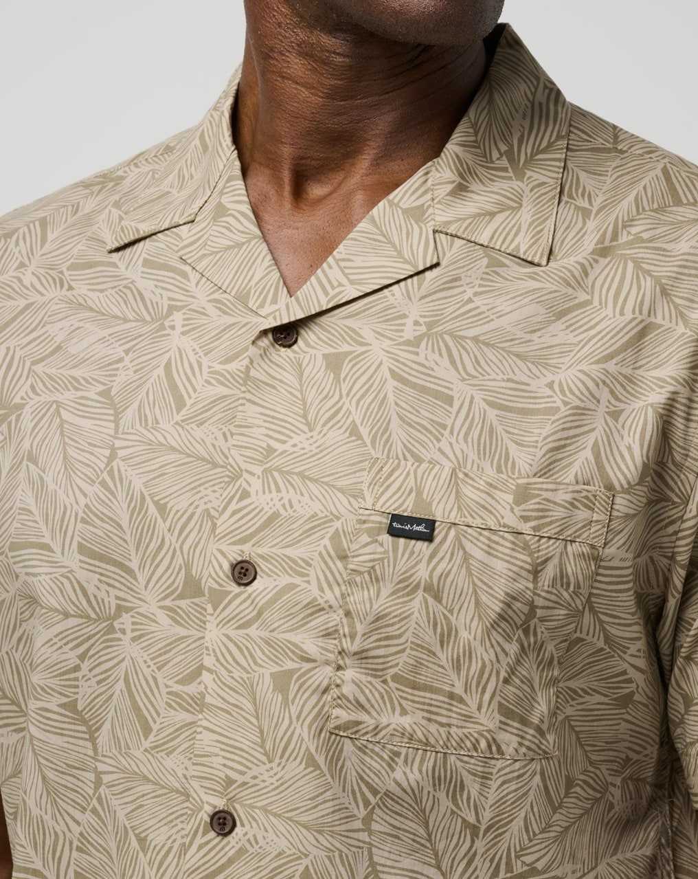 Travis Mathew Afternoon Sun Button-up Oxford Tan | LCYWOVH-76