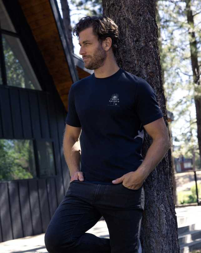 Travis Mathew All Day Rain Tee Black | GCFREIP-84