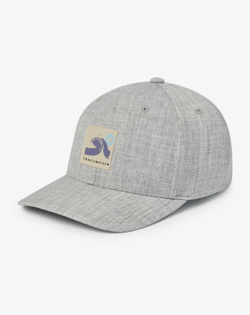 Travis Mathew Aloha Shirts Snapback Hat Heather Grey | KXGWAQD-95