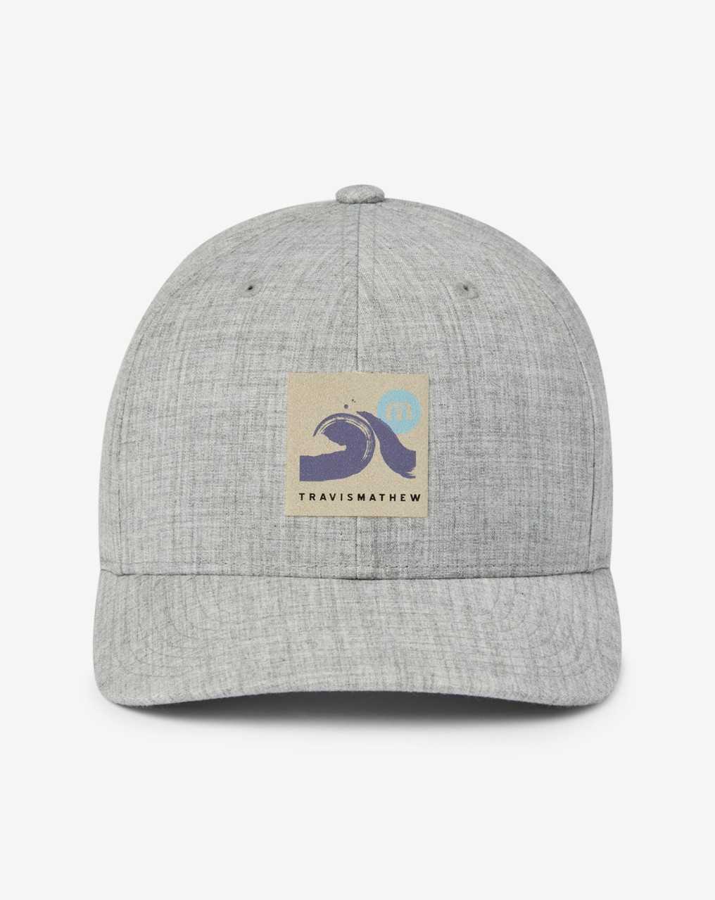 Travis Mathew Aloha Shirts Snapback Hat Heather Grey | KXGWAQD-95