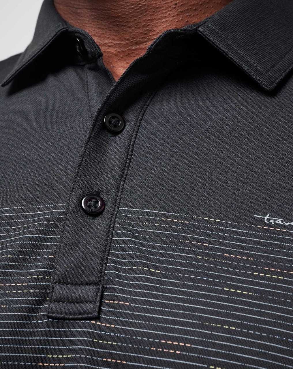 Travis Mathew Aloha Spirit Polo Black | UYLOFDK-89