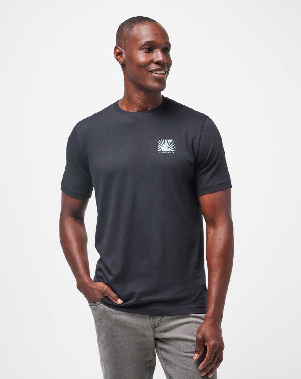 Travis Mathew Ancient Royals Tee Black | ULOWRHY-14