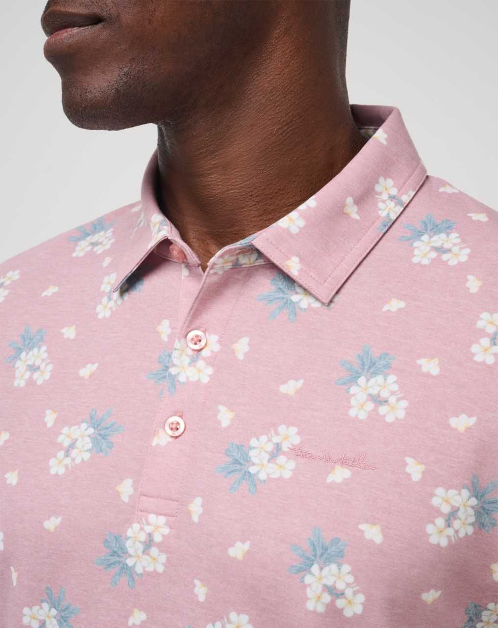 Travis Mathew Arbor Wave Polo Dusty Rose | DQESITC-35