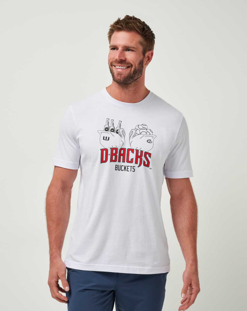 Travis Mathew Arizona Diamondbacks Strike One Tee White | OSFEQKV-24