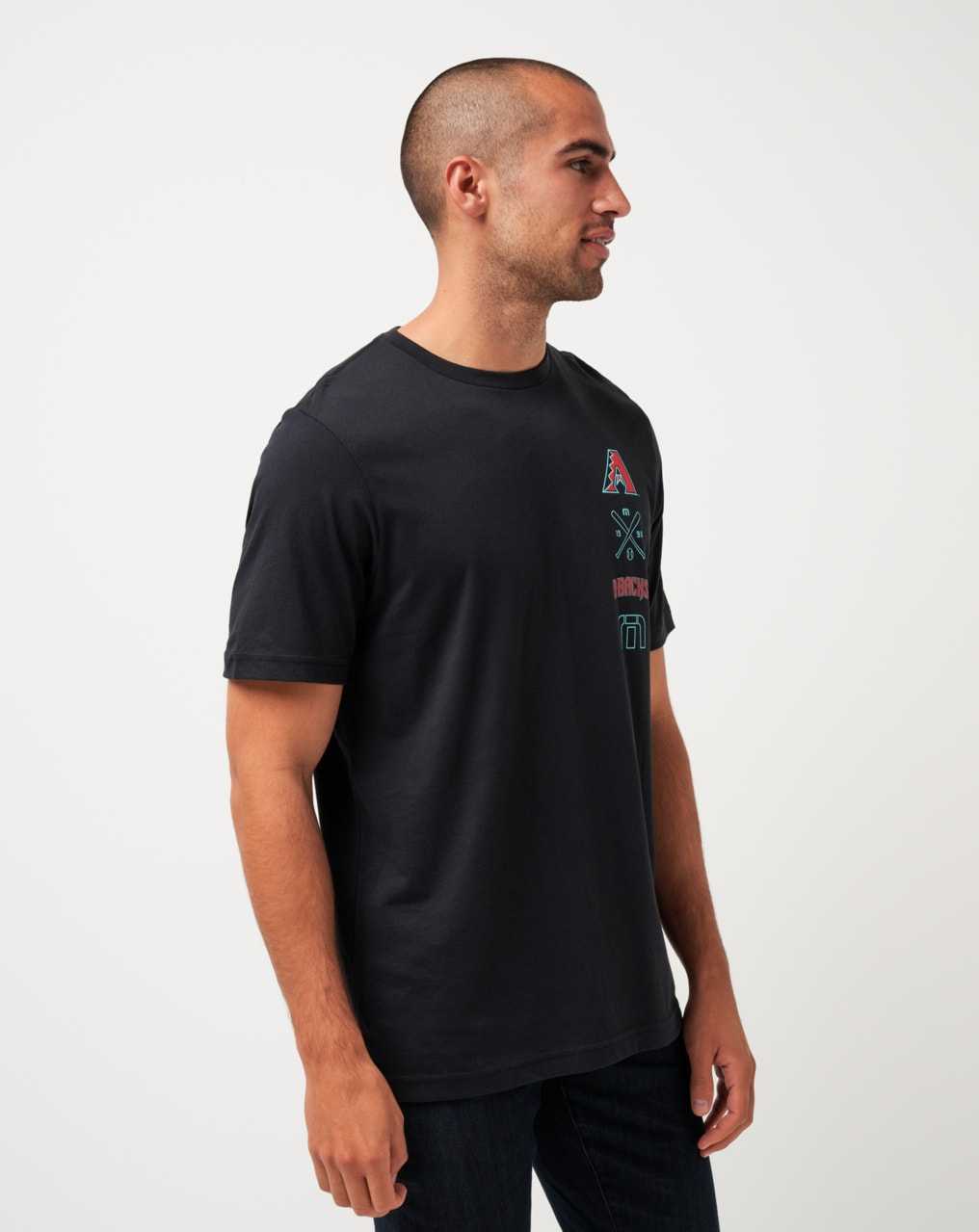 Travis Mathew Arizona Diamondbacks Sunset Slam Tee Black | DFCOYST-87