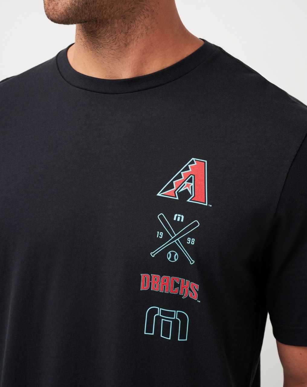 Travis Mathew Arizona Diamondbacks Sunset Slam Tee Black | DFCOYST-87