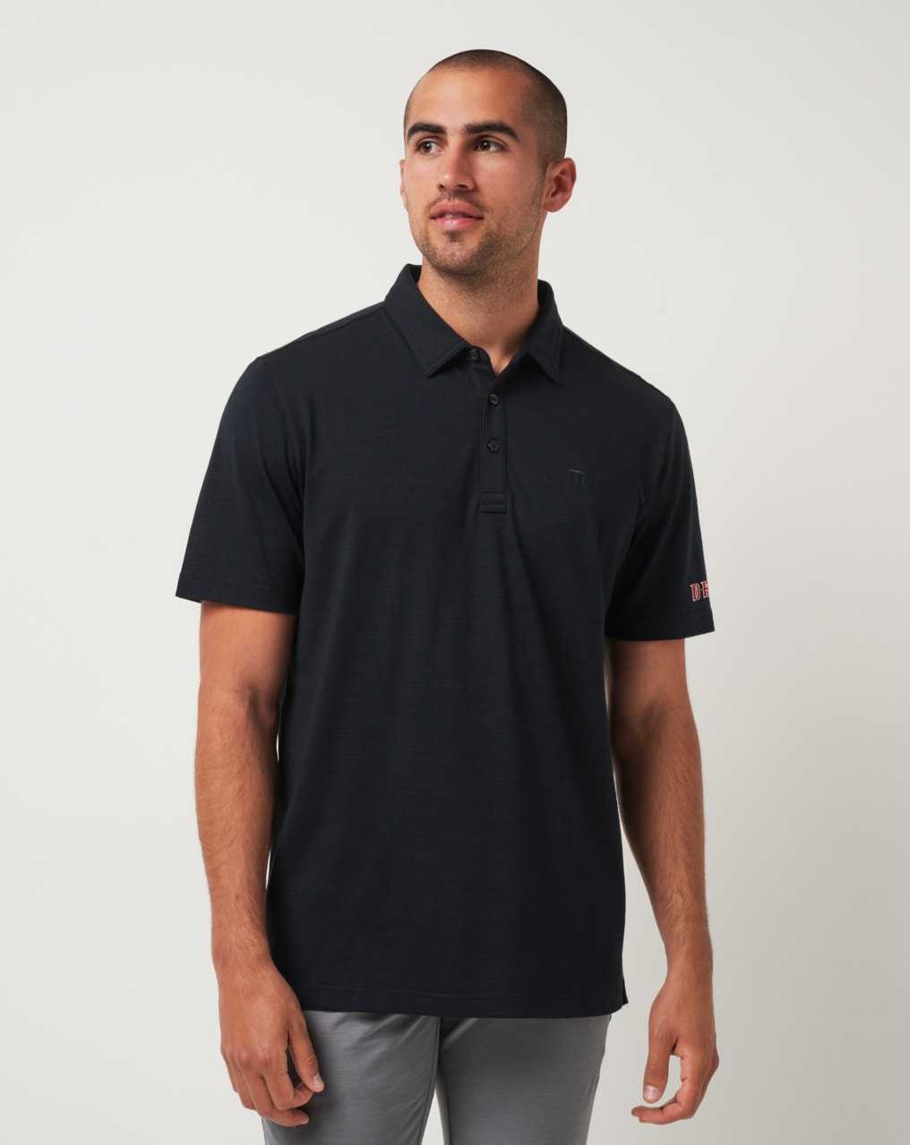 Travis Mathew Arizona Diamondbacks The Heater Polo Black | UYZVJAT-04