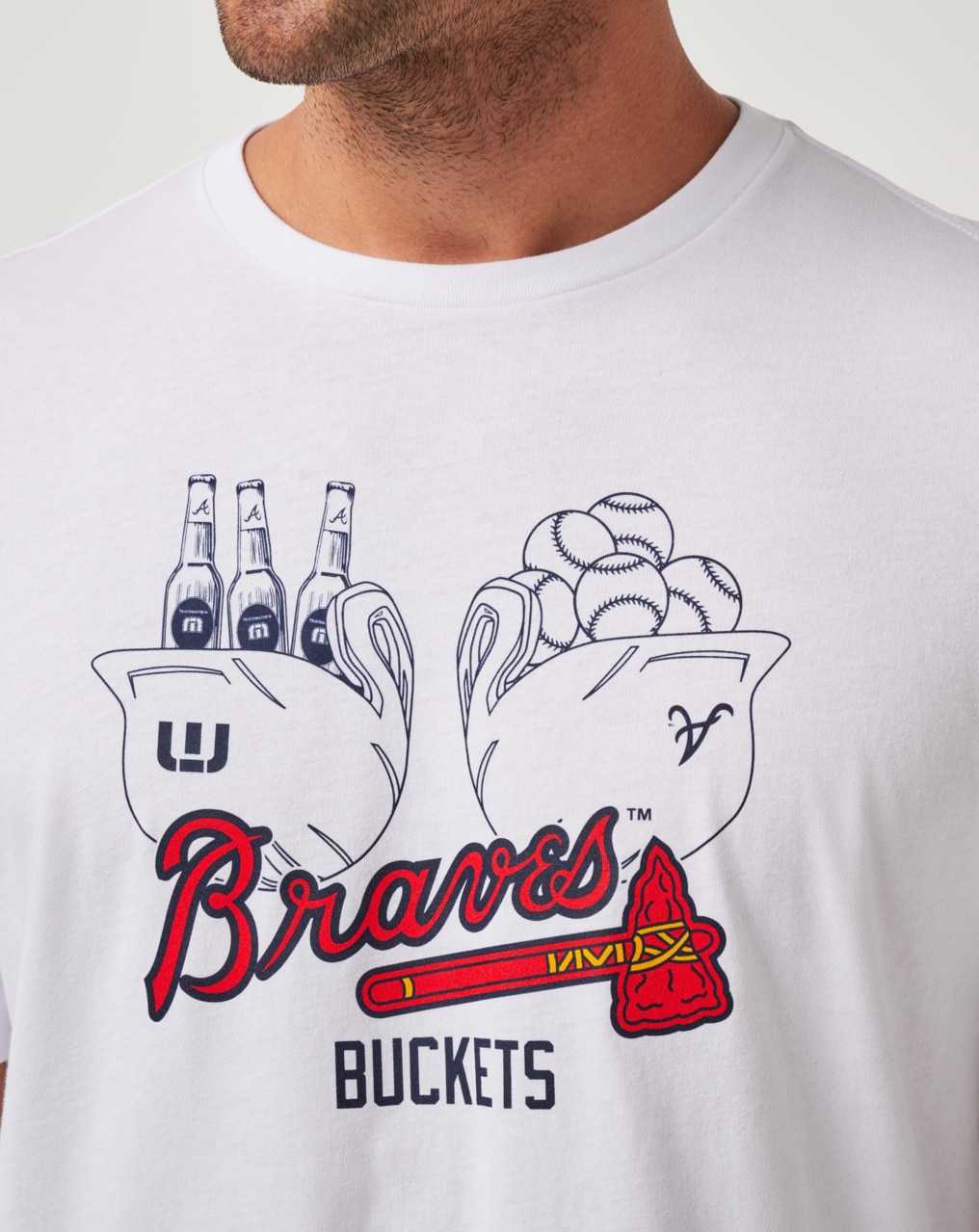 Travis Mathew Atlanta Braves Strike One Tee White | ENZRWPG-43