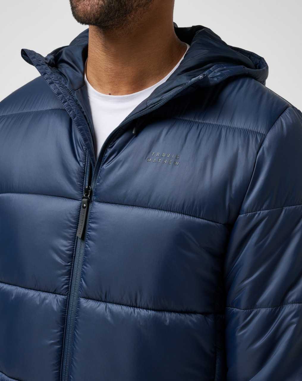 Travis Mathew Aves Tech Puffer Jacket Total Eclipse | HJXMGUW-92