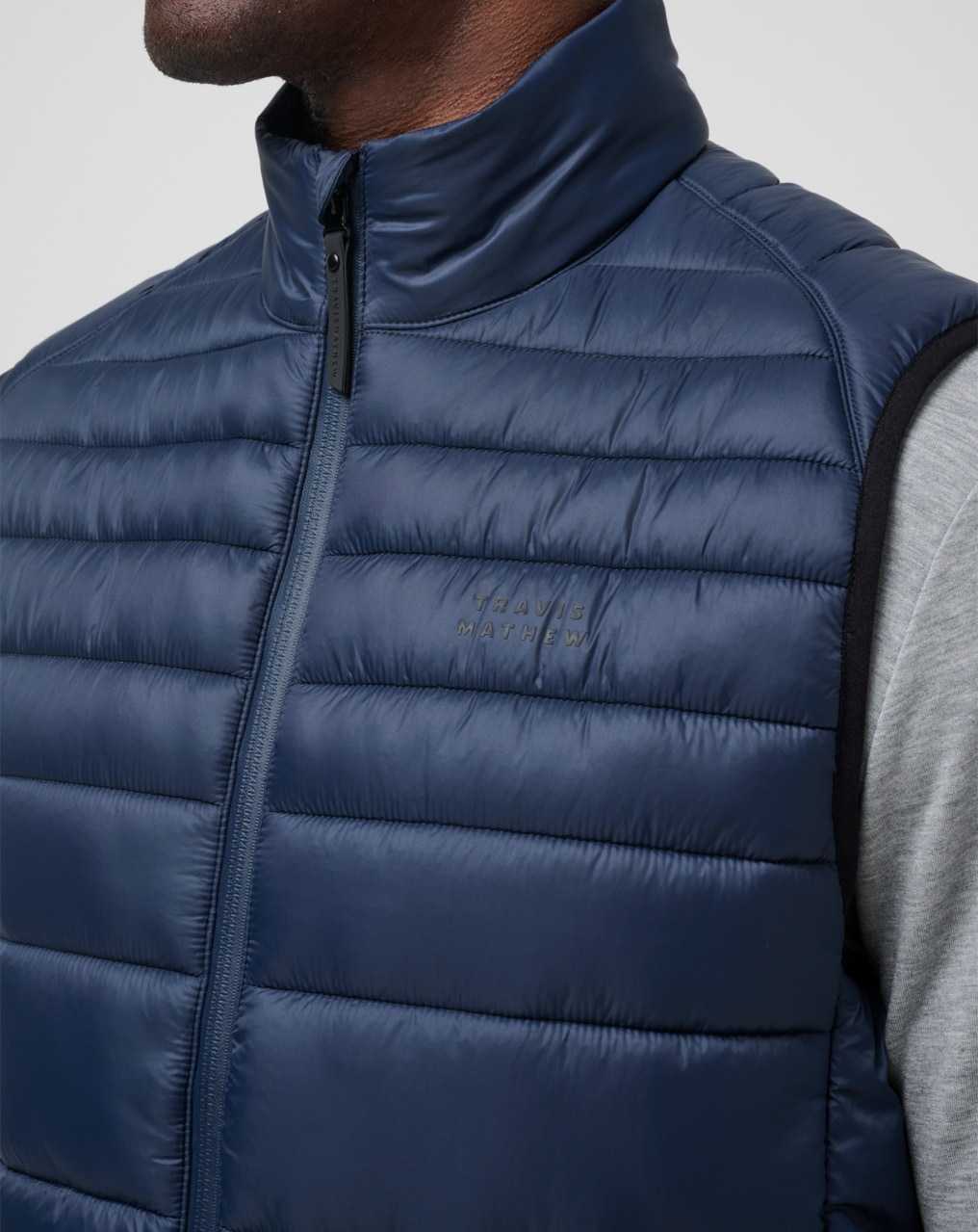 Travis Mathew Aves Tech Puffer Vest Total Eclipse | SLGRXIE-71