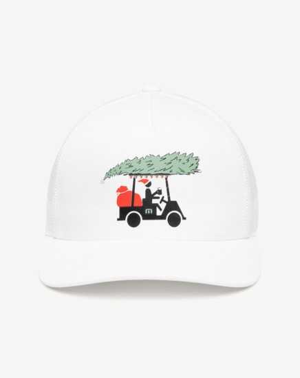 Travis Mathew Bag Of Gifts Snapback Hat White | SOKRXWJ-78