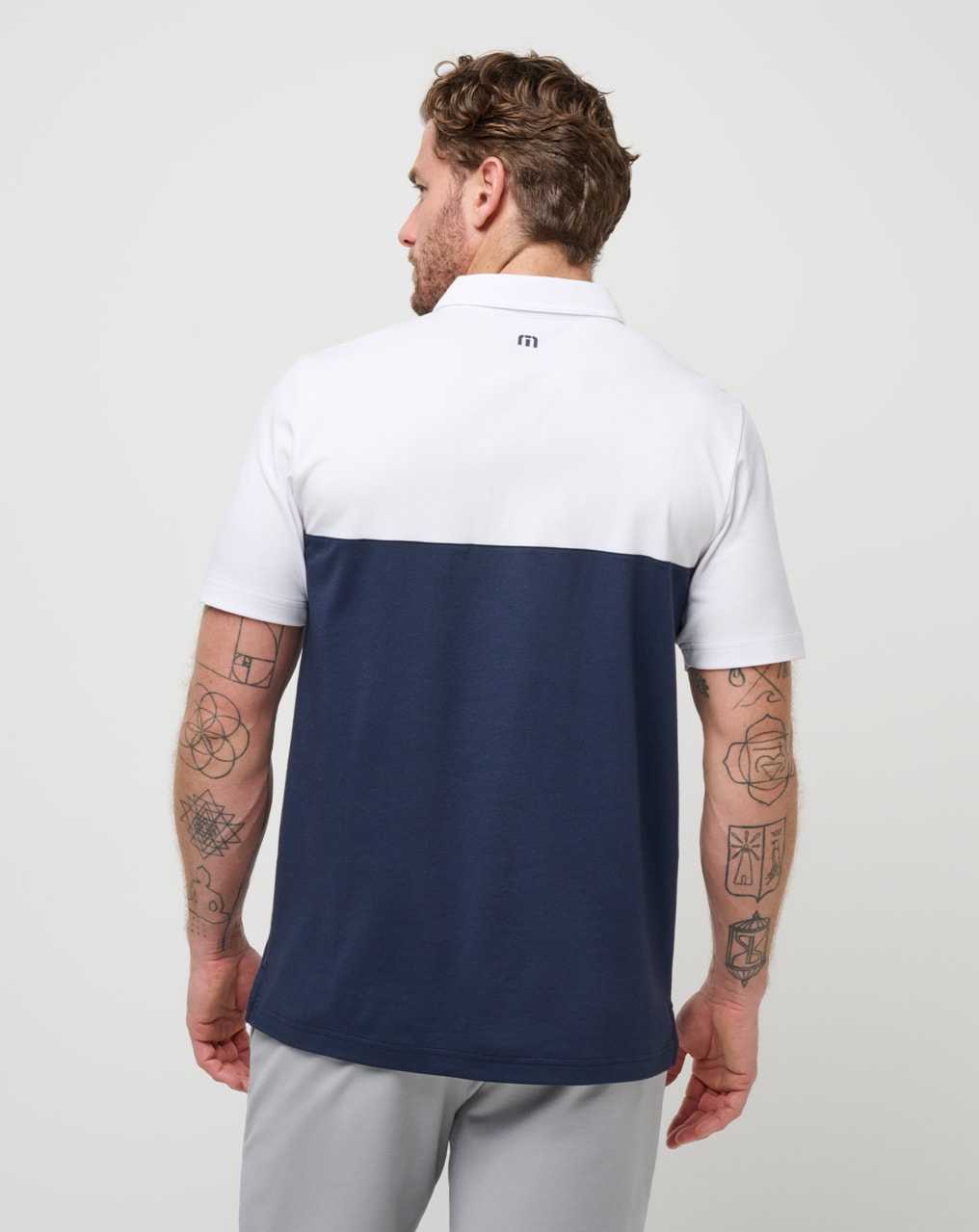 Travis Mathew Bar Roof Polo White | IKOSTNF-18