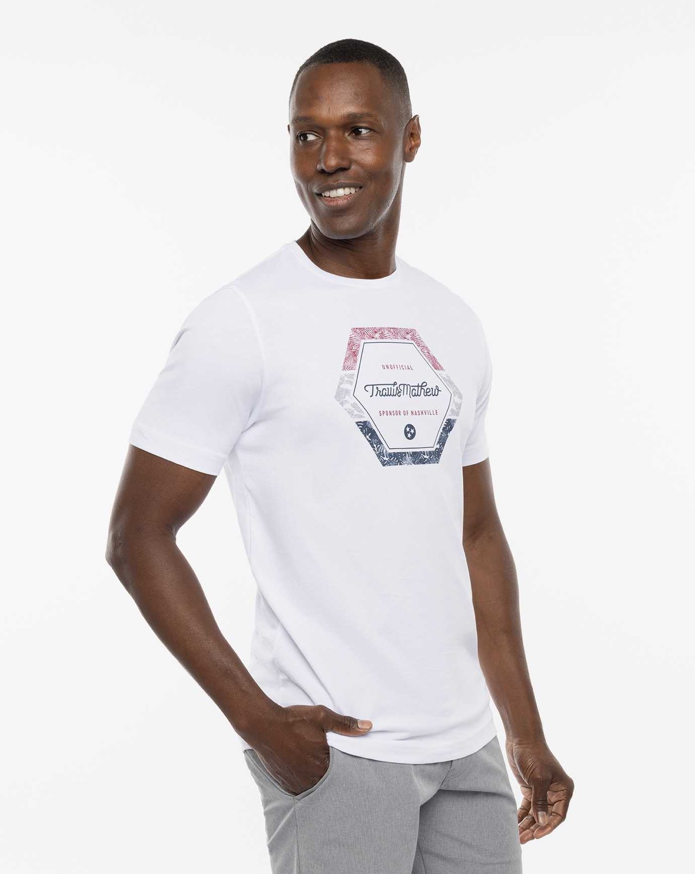 Travis Mathew Barbeque King Tee White | TISOVJY-54