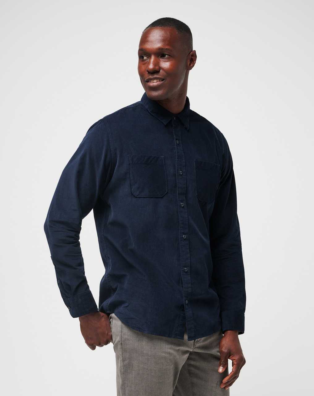 Travis Mathew Barrel Of Laughs Button-up Total Eclipse | GFSLKUX-34