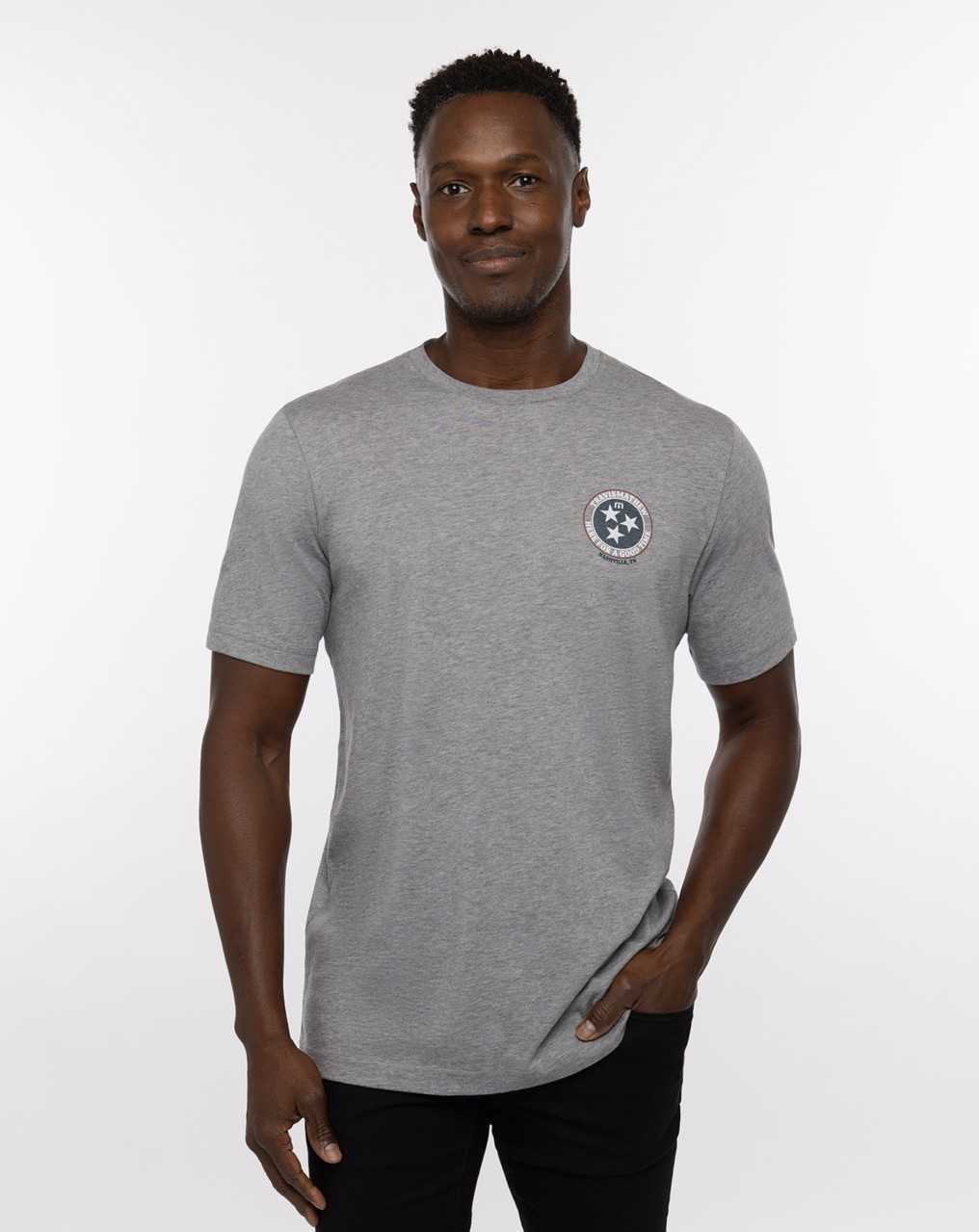 Travis Mathew Bbq Master 2.0 Tee Heather Grey | CBHJXVS-41