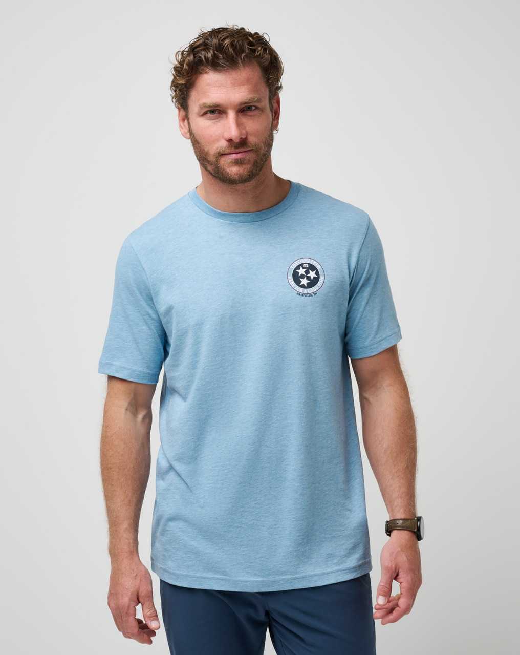 Travis Mathew Bbq Master 2.0 Tee Heather Allure | RYVHPJM-86