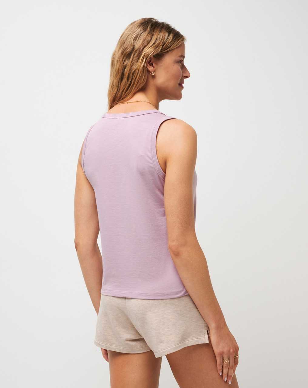 Travis Mathew Beach Bangles Tank Mauve Shadows | TVLUHFI-90