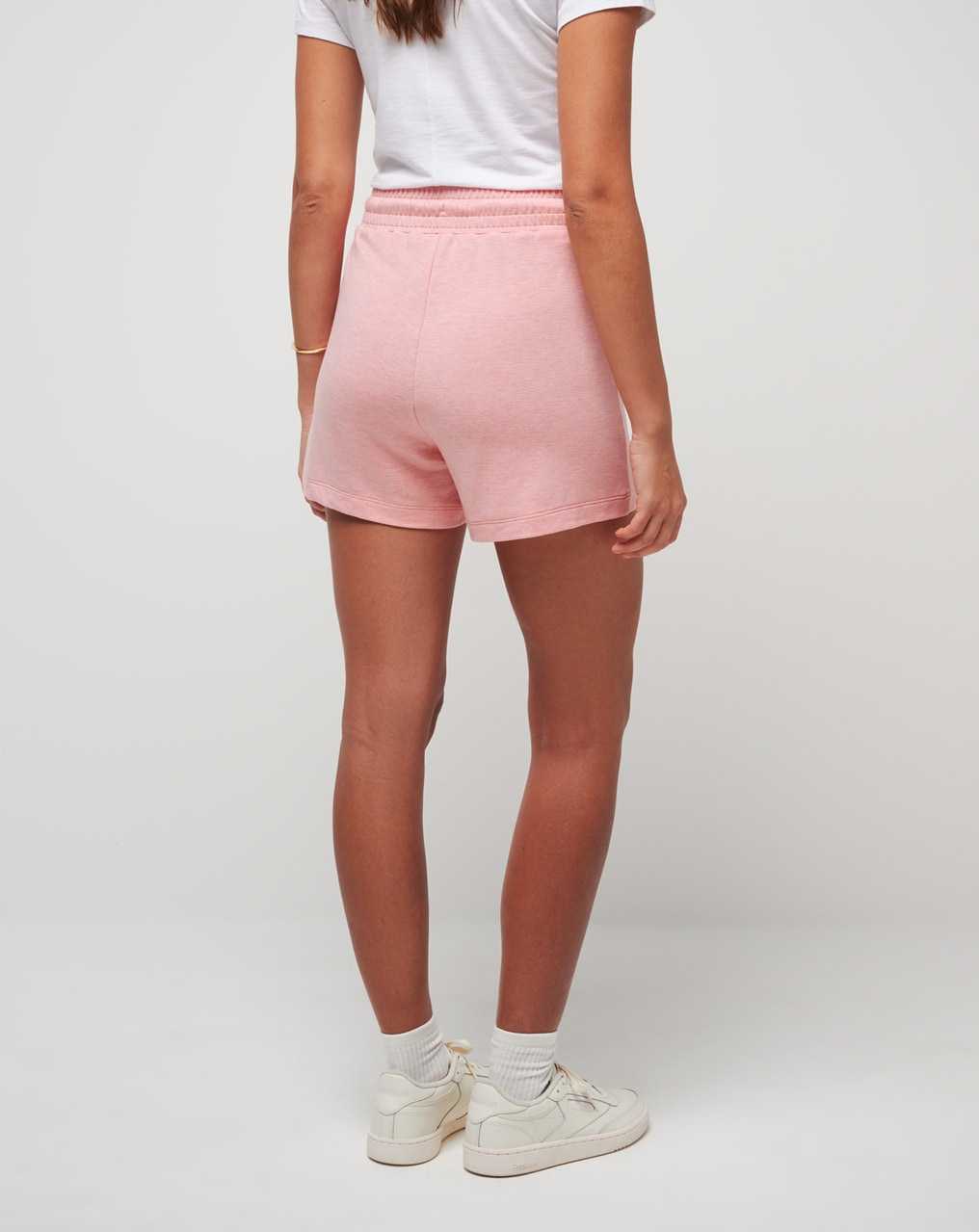 Travis Mathew Beach Craze Cloud Terry Short Heather Shell Pink | ERUBMPJ-73