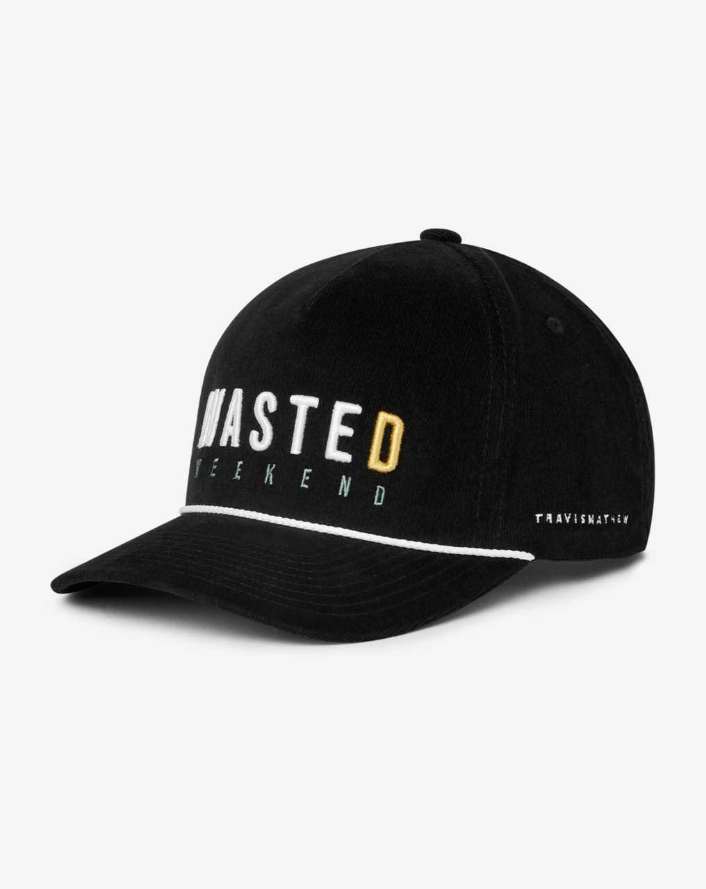 Travis Mathew Beer Happy Snapback Hat Black | CPSHYUT-04