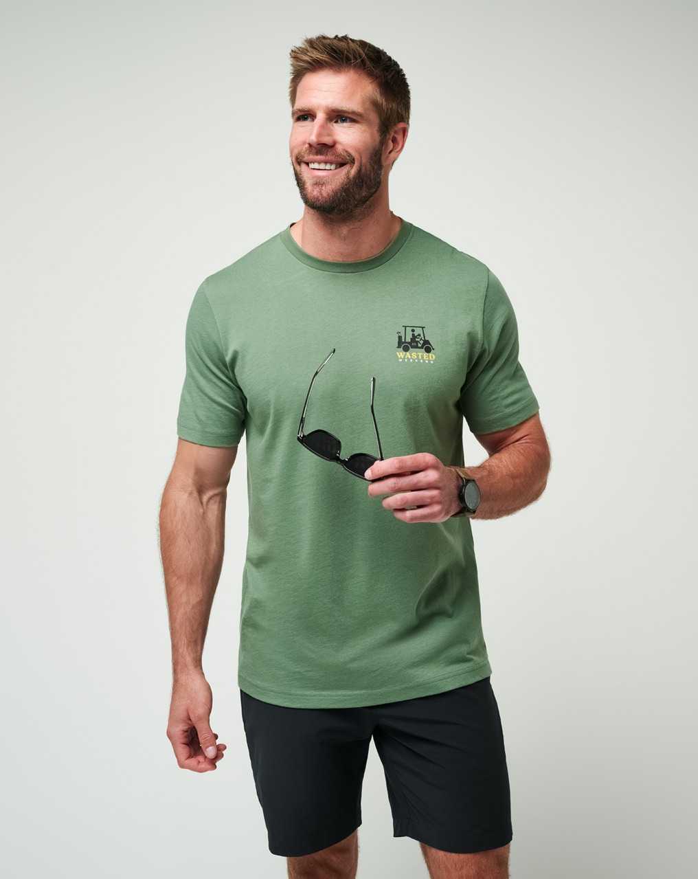 Travis Mathew Beer Happy Tee Laurel | IGQRVJY-59