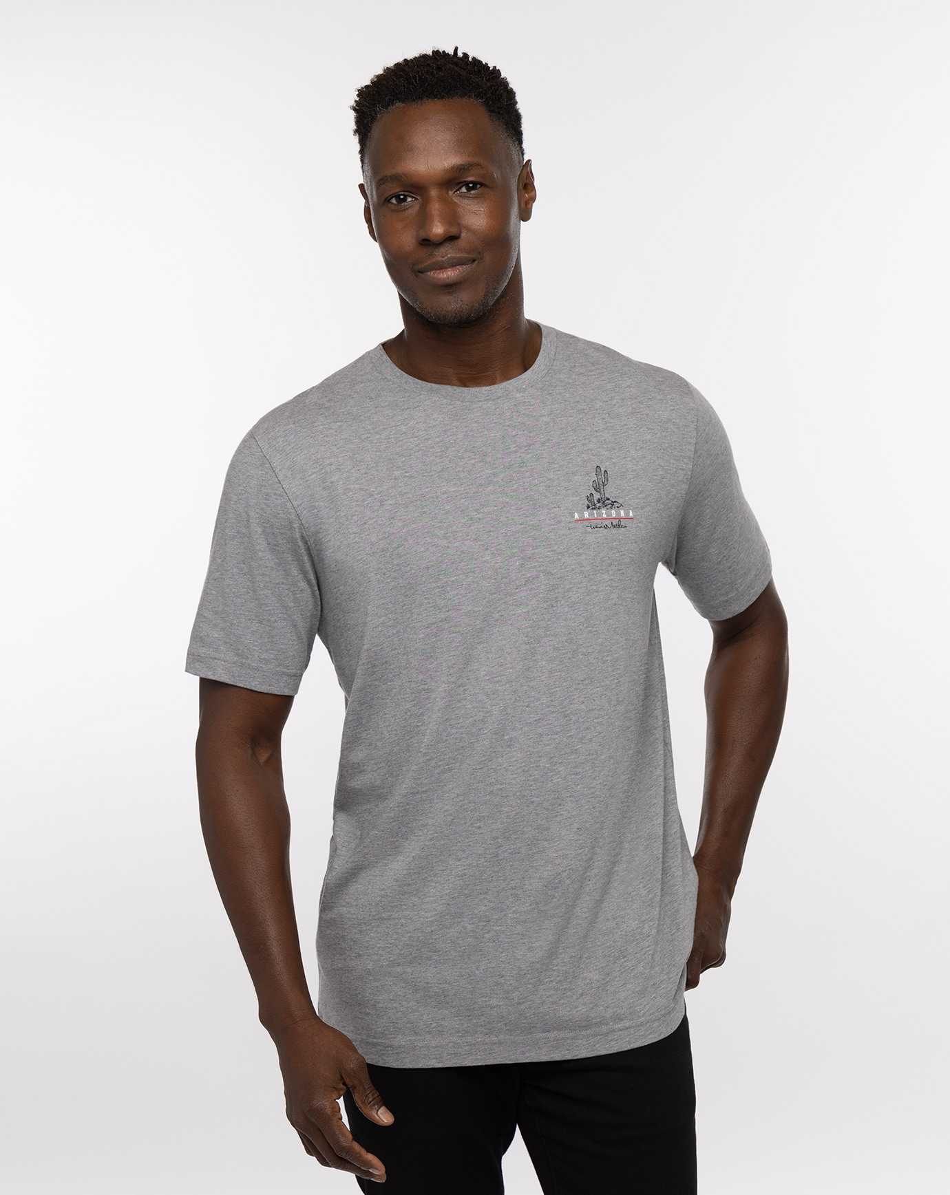 Travis Mathew Bell Rock Tee Heather Grey | OVEJCAM-93