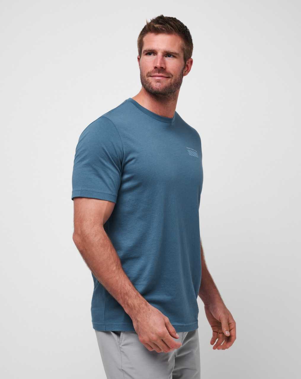 Travis Mathew Best Behavior Tee Dark Teal | XYBPVUG-28