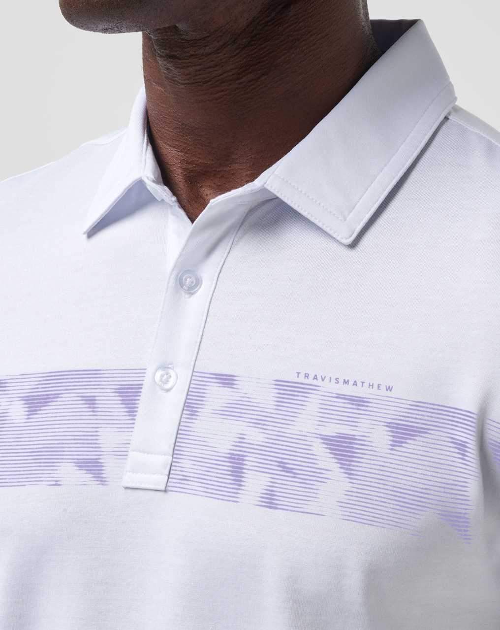 Travis Mathew Bigger Boat Polo White | HYJQCDG-24