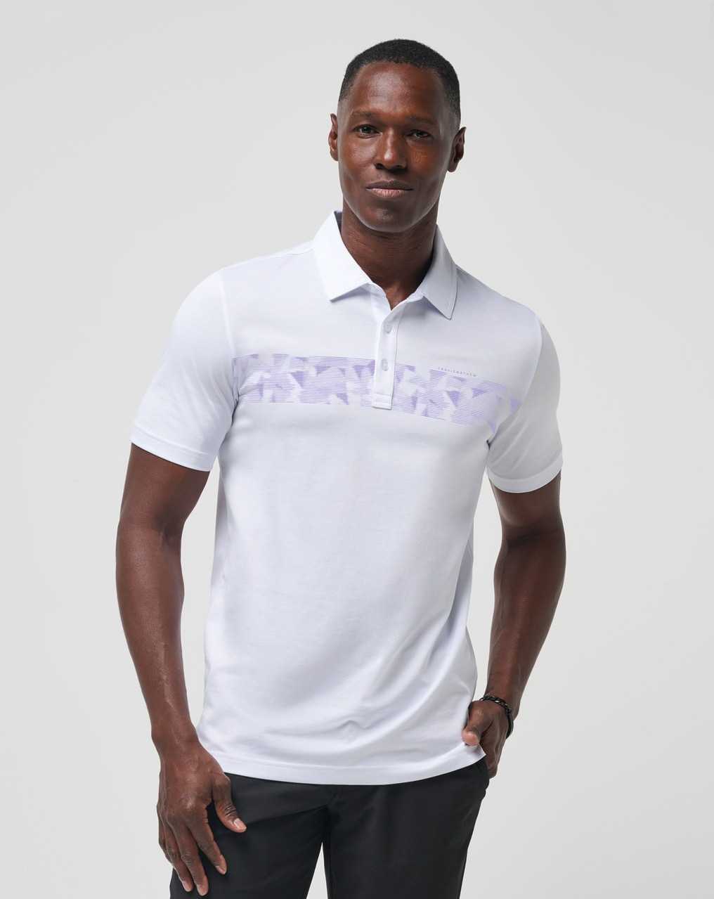 Travis Mathew Bigger Boat Polo White | HYJQCDG-24