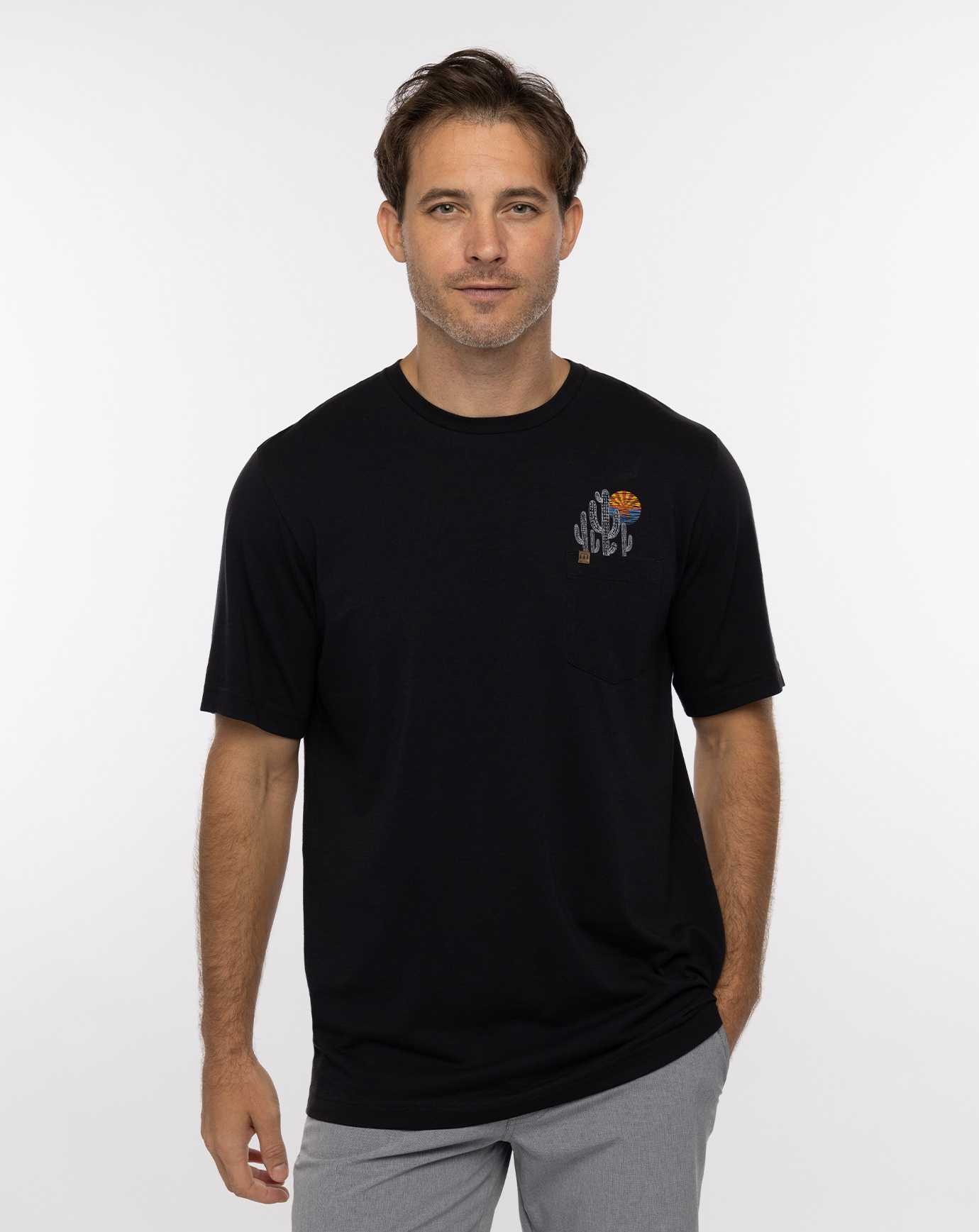 Travis Mathew Bisbee Tee Black | JFPGBYE-40