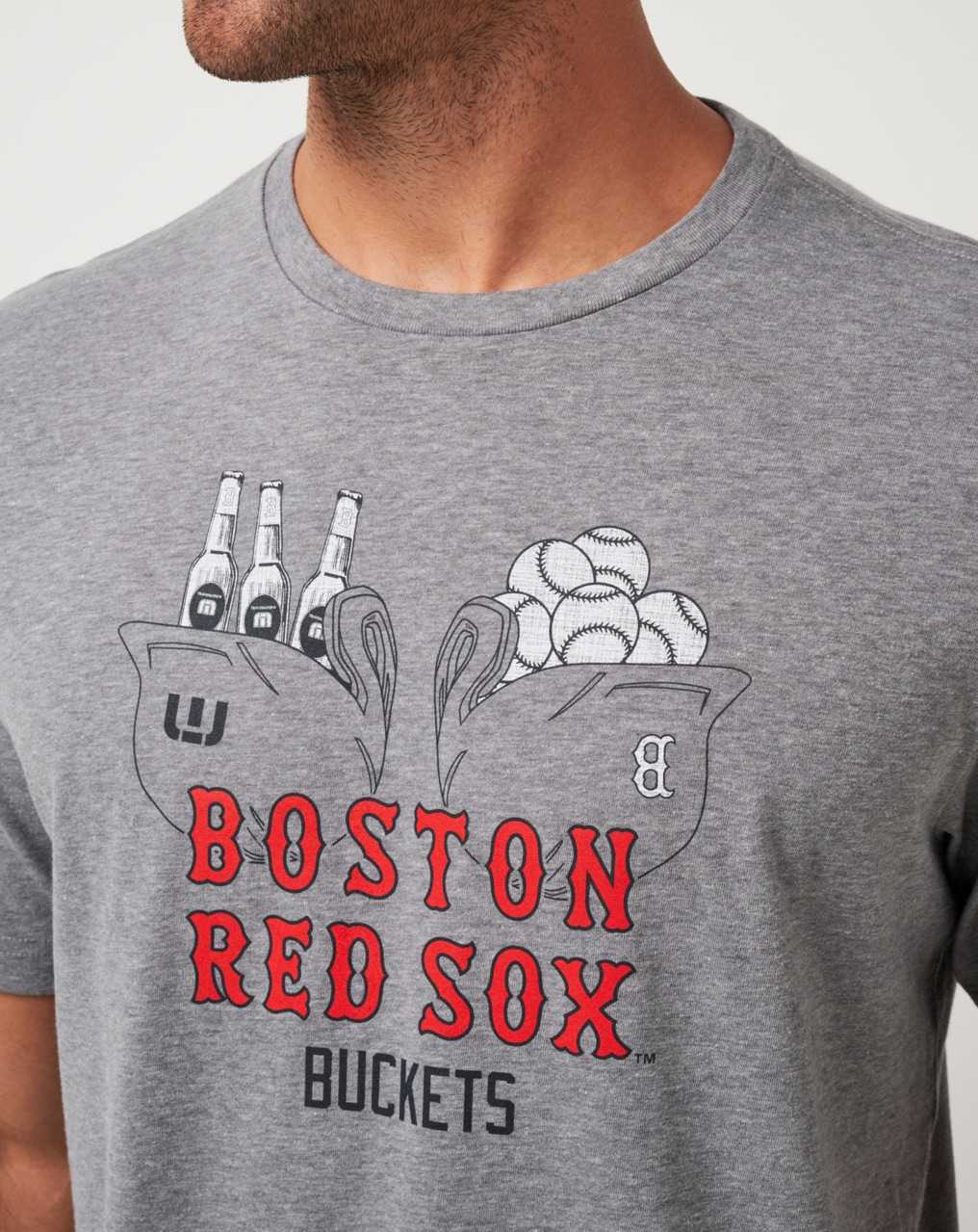 Travis Mathew Boston Red Sox Strike One Tee Heather Grey | JAIUHMD-57