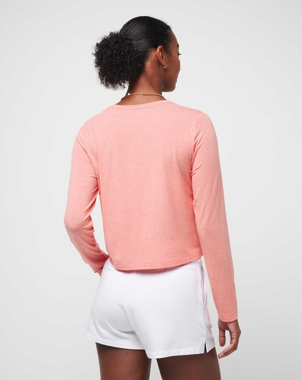 Travis Mathew Botanical Breeze Tissue Top Heather Shell Pink | KUBCTGX-13