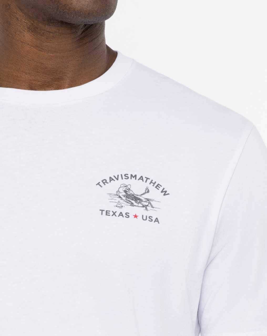 Travis Mathew Bracken Cave 2.0 Tee White | DBVQGST-83