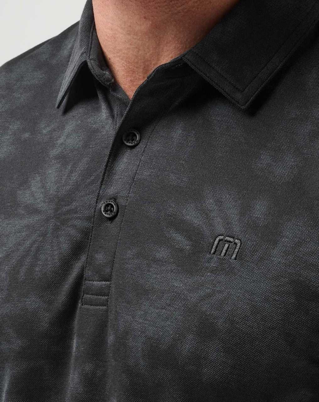 Travis Mathew Brilliant Waters Polo Black | ETIAWZB-36