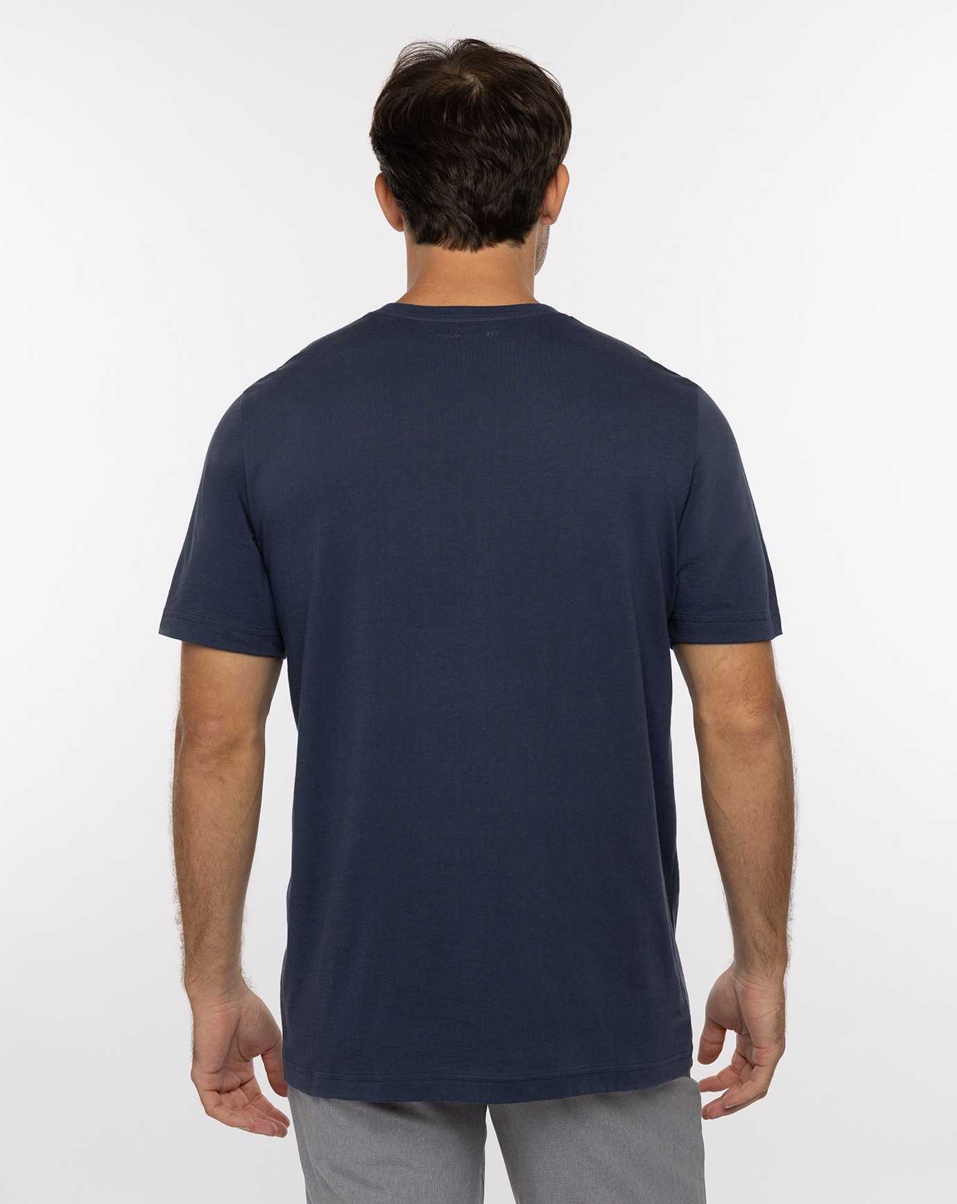 Travis Mathew Bucking Bull Tee Mood Indigo | WAEPVMF-80