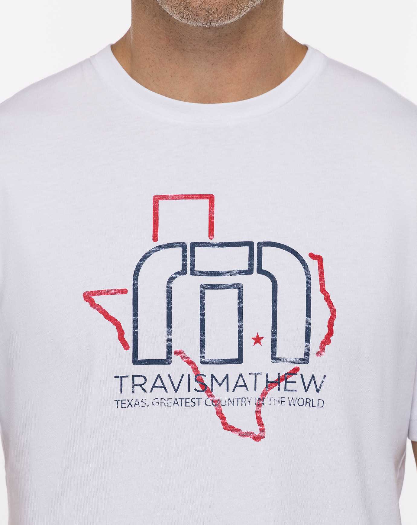 Travis Mathew Bucking Bull Tee White | XHOVAZK-60