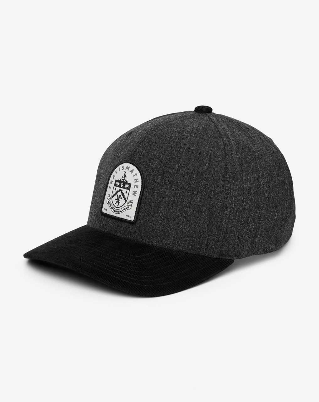 Travis Mathew Burnley Rustic Road Snapback Hat Black | GUNODPZ-96